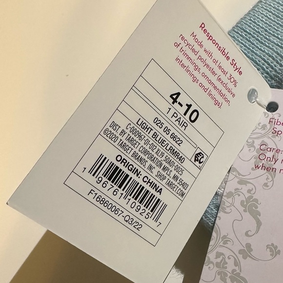 2 Pairs NWT Xhilaration Light Blue Orange Husky Ankle Socks - Picture 4 of 4